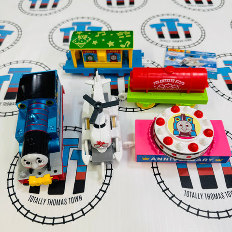 30th Anniversary Thomas and Harold Party Trains New in Box - TOMY