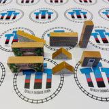 Sodor Blocks - Buildings & Destinations Rare (Incomplete 9 Pieces) Wooden - Used
