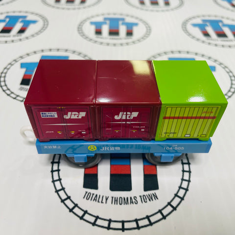 Sodor Container Car JR Blue Base New no Box - TOMY