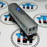 New York Subway Train - 8 Avenue Express A (Slightly Sticky - Glue Residue) Other Brand Train Wooden - Used
