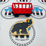 Circus Train with Elephant Wooden - Used