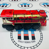 Motorized Battery Powered Gold Rush Forwards/Backwards 2 Speed Train Lionel Noisy Fair Condition Wooden - Used