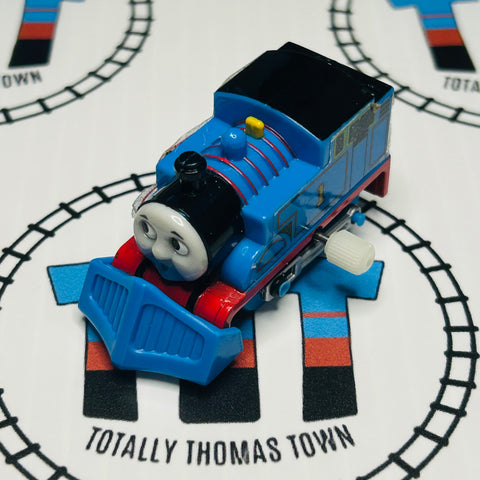 Surprised Thomas with Snowplow (Glued) Capsule Plarail Wind Up - Used