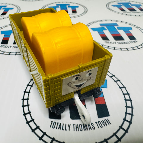 Troublesome Truck Yellow/Green with Hay Cargo (2002) Used - TOMY