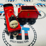 James and Tender (Learning Curve 1996) Rare Chipping Paint Fair Condition Wooden - Used