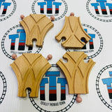 Curved Switch Pack (Curved Turnouts) 4 Pieces BIGJIGS - NEW in Box