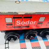 Sodor Mail Car #1 (Learning Curve 1996) Rare Chipping Paint Wooden - Used