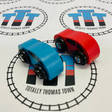 Blue & Red Cars BIGJIGS Wooden - Used