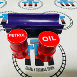 Purple Barrel Car with Red Oil and Petrol Barrels Wooden - Used