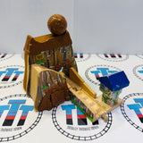 Boulder Mountain with House & Boulder #2 Fair Condition/Worn Corners Wooden - Used