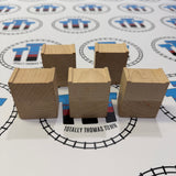 Riser Block 5 Pieces Marked Wooden Thomas Brand - Used