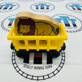Circus Train Yellow with Lion Wooden - Used