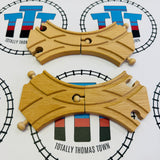 BRIO 33350 Short Curved Switches Wooden - Used