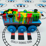 Paint Splattered Thomas (Learning Curve) Good Condition Wooden - Used