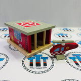 Fire Station Shed BIGJIGS Rail Wooden - New no Box
