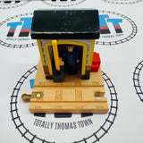 Conductor Shed Black Roof Newer Style #1 Marked Wooden - Used
