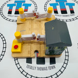 Deluxe Railroad Crossing with Lights and Sound Gates Don't Line Up #3 Wooden - Used