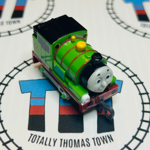 Percy Eyes Straight Newer Face Peeling Stickers Pull Along Capsule Plarail - Used