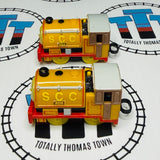Bill & Ben (2002) Older Style Fair Condition/Discoloured Faces Capsule Plarail Pull Along - Used