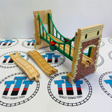 Collapsing Suspension Bridge #1 Good Condition Wooden - Used