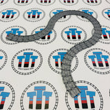 Flexi Curved Track Complete 43 Pieces Used - Take N Play