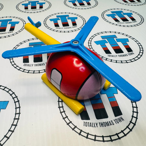 BRIO 33581 Helicopter Vintage no Cargo and Chewed Blades Wooden - Used