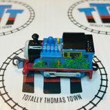 Thomas with Leaves Missing/Peeling Stickers Capsule Pull Along - Usedc