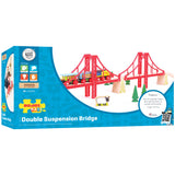 Double Suspension Bridge BIGJIGS Rail Wooden - New in Box