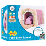 Pink Brick Tunnel Rail Wooden - New in Box