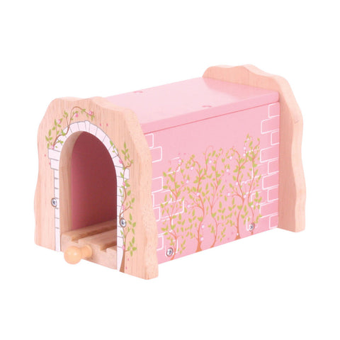 Pink Brick Tunnel Rail Wooden - New in Box