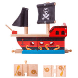 Pirate Galleon BIGJIGS Rail Wooden - New in Box