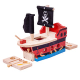 Pirate Galleon BIGJIGS Rail Wooden - New in Box