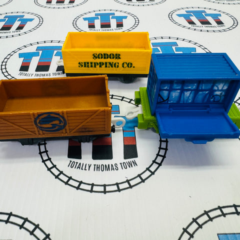 Brendam Shipping Cargo Cars (Missing Cargo) Used - Trackmaster