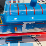 Holiday Thomas Talking with Snow Ripped Sticker (2014) Used - Trackmaster Revolution
