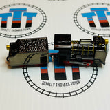 Metallic Surprised Hiro and Tender No Stickers Capsule Plarail Wind Up - Used