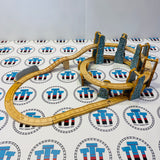 Rheneas & the Roller Coaster Set No Trains #1 Fair Condition Chipped Riser 6 and Marked Track Wooden - Used