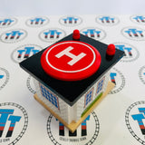 Rescue Hospital Chipped Helipad #1 Wooden - Used