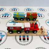 Christmas Train with Buffer and Track BIGJIGS Rail Wooden - New in Box