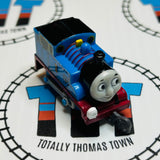 Thomas Eyes Right Grinning Newer Face Peeling/Missing Stickers Pull Along Capsule Plarail - Used
