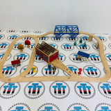A Day at "The Works" Set #2 (No Trains or Playmat/Missing Signals/Chipped Bridge) Wooden - Used