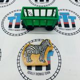 Circus Train Green with Zebra Wooden - Used