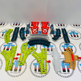 Talking Thomas & Brake Car Bruno Set #1 NO Trains (Missing Buffer/Sign/Damaged Lever) Used - All Engines Go Trackmaster Revolution