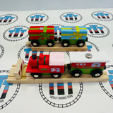 Christmas Train with Buffer and Track BIGJIGS Rail Wooden - New in Box