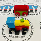 BIGJIGS Train with Tipping Wagon Wooden - Used