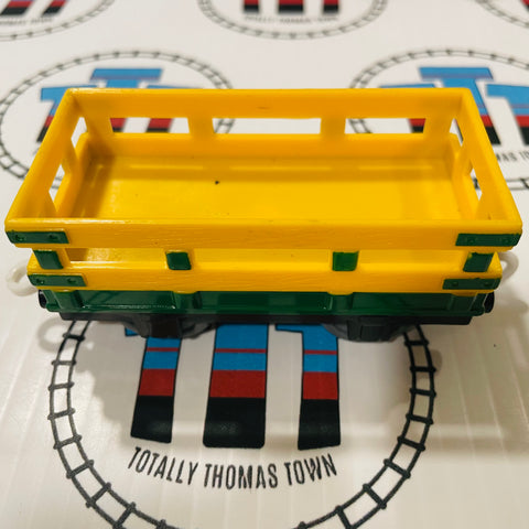 Yellow and Green Cargo Car Used - Trackmaster
