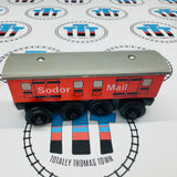 Sodor Mail Car #1 (Learning Curve 1996) Rare Chipping Paint Wooden - Used