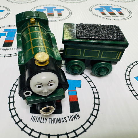 Talking Emily & Tender Newer Face (Learning Curve) Good Condition Wooden - Used