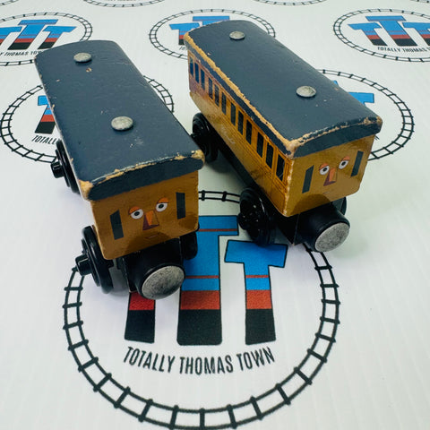 Annie & Clarabel (Mattel) Fair Condition Chipping Paint Wooden - Used