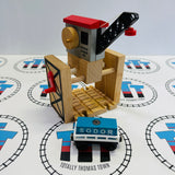 Sodor Cargo Co. Crane #2 Clickity Clack with Cargo Car (1997) Wooden - Used