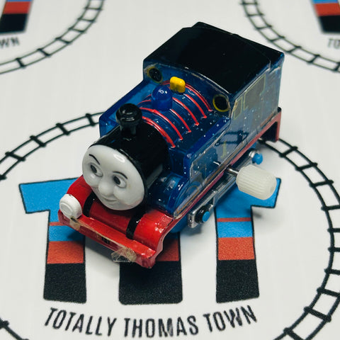Clear Glitter Thomas Eyes Left Peeling Stickers Capsule Plarail Wind Up - Used